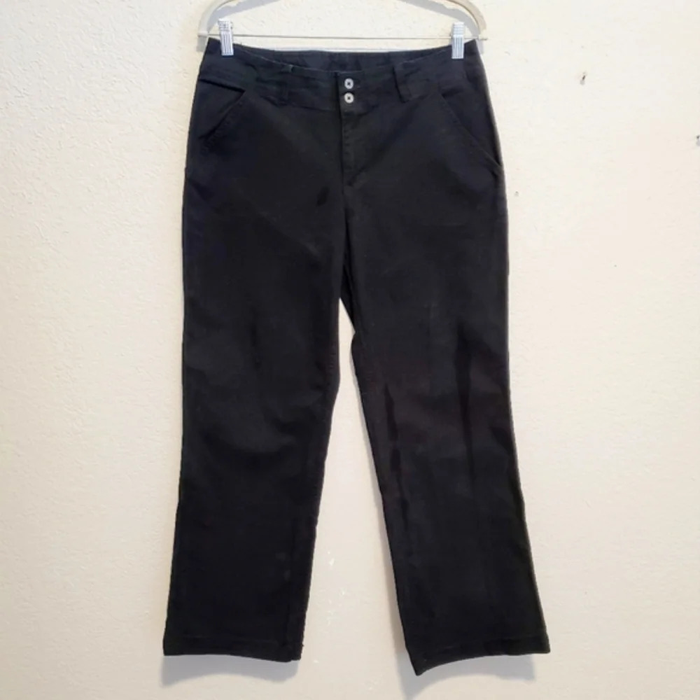 💚5/$25 Columbia Black Outdoor Wide Leg Pants SIze 8 Short